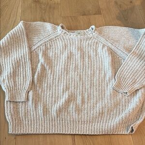 American Weekend Cream Knit Sweater- Large